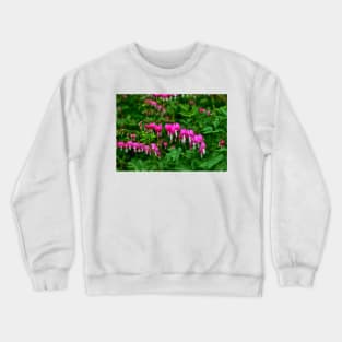 Bleeding Heart Flowers Crewneck Sweatshirt